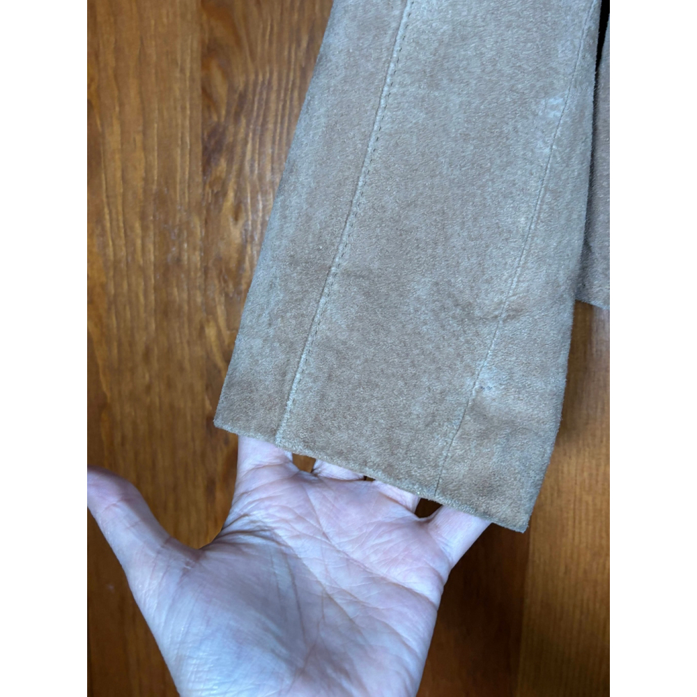 Siena Lined Jacket Button-Up Front Genuine Suede … - image 4